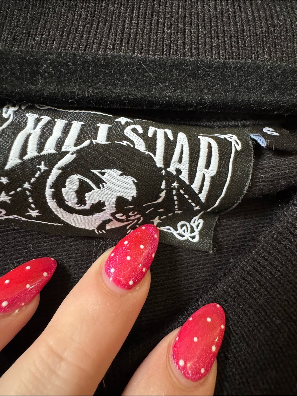 KILLSTAR Wicked Riffs mini long sleeve off shoulder grunge punk dress - Picture 4 of 7